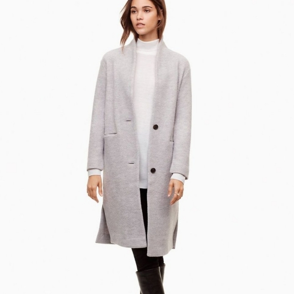 Aritzia Wilfred Dujardin Coat Shacket 100% Wool s